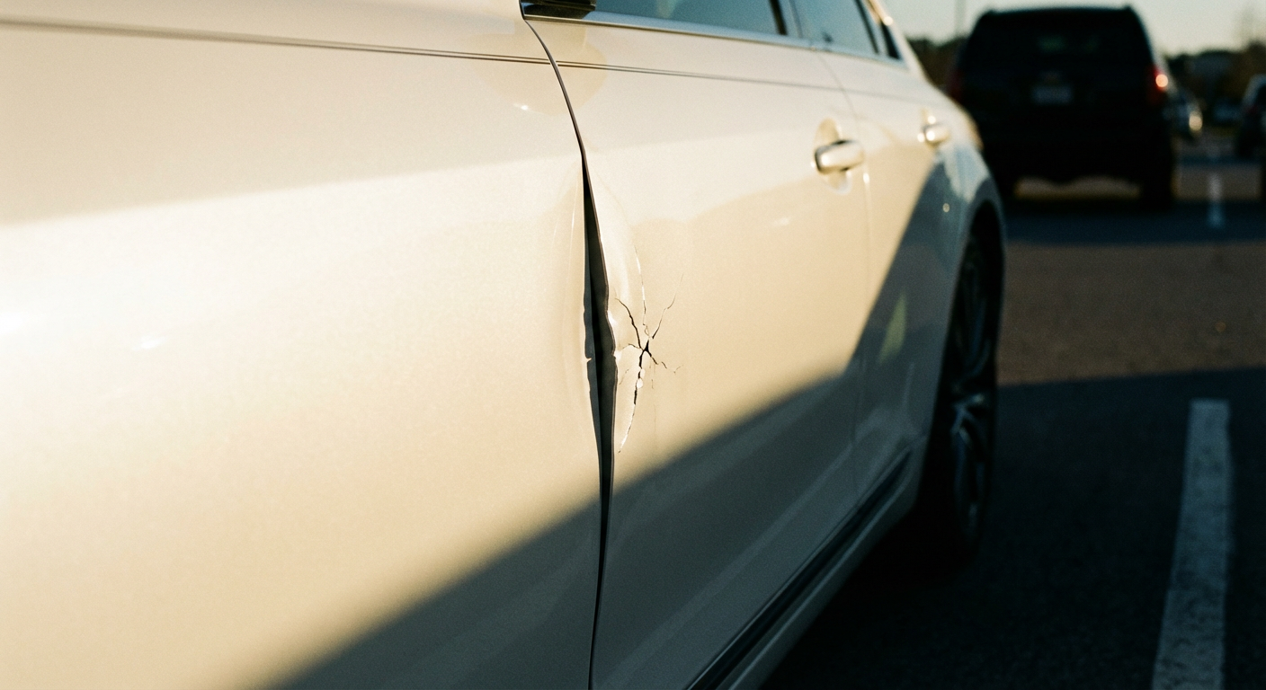 Door Ding Removal — Driver Side — before repair