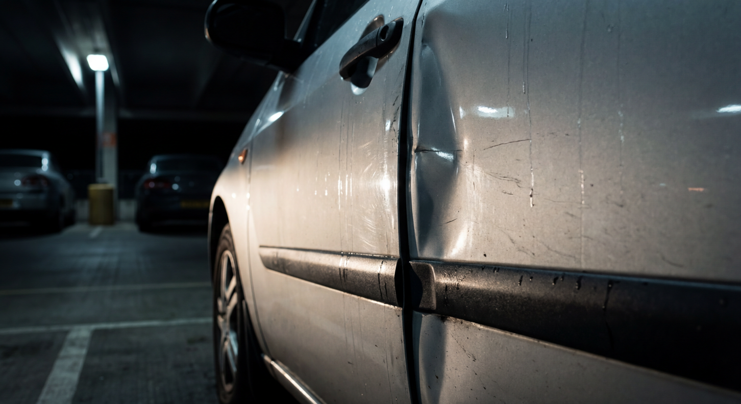 Door Ding Repair — before repair