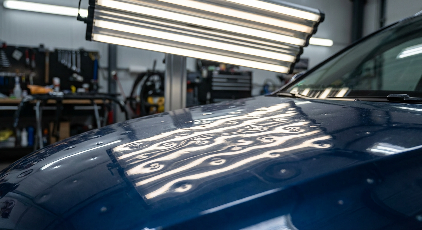 Hail Damage Repair — before repair