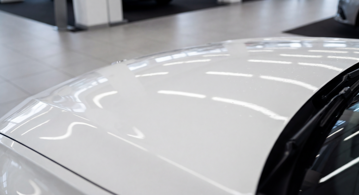 Hail Damage — Hood Panel — after repair