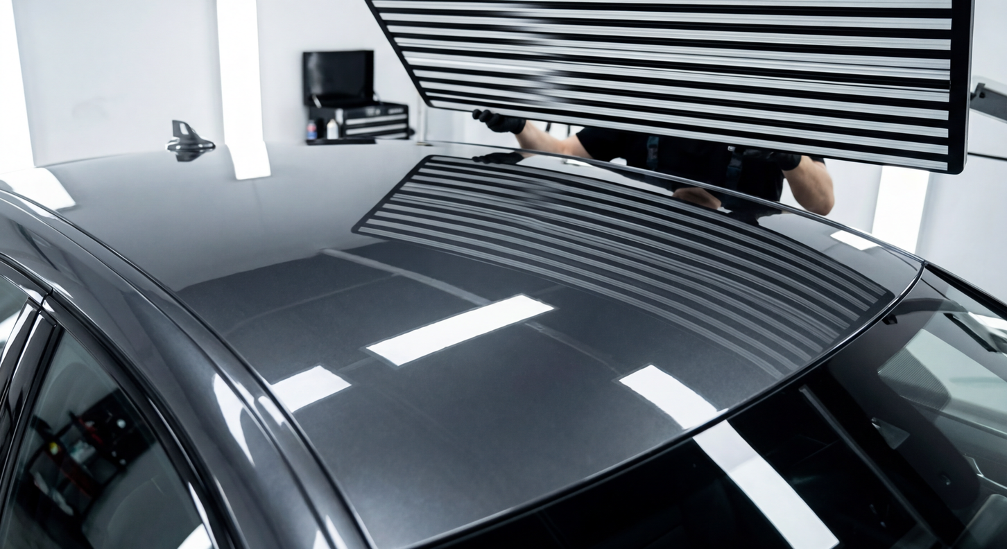 Hail Damage — Roof Panel — after repair